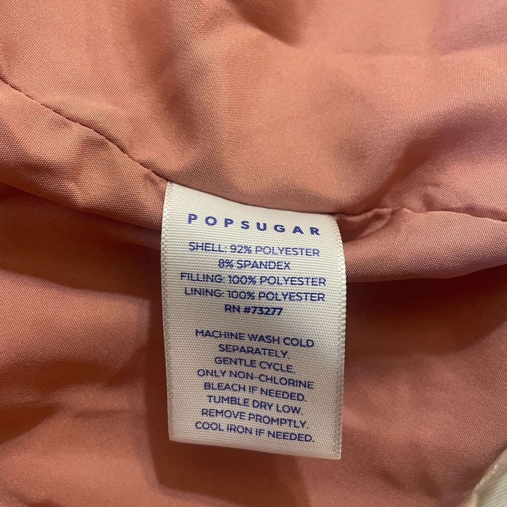 POPSUGAR Women's Puffer Jacket, size XXL, Blush Pink - Picture 6 of 12